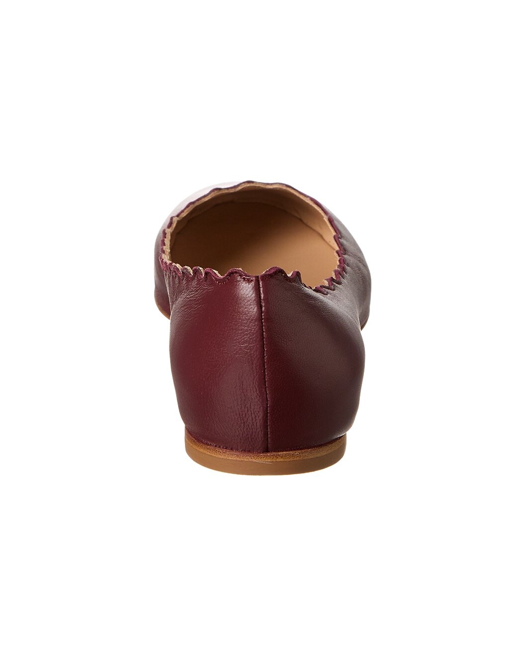 Chloé Lauren Scalloped Leather Ballerina Flat - 3