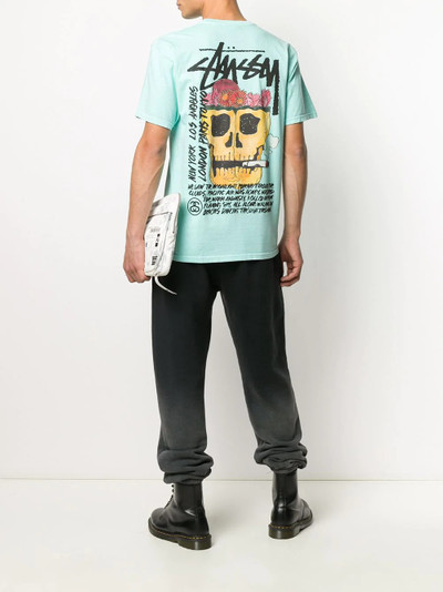 Stüssy graphic skull print t-shirt outlook