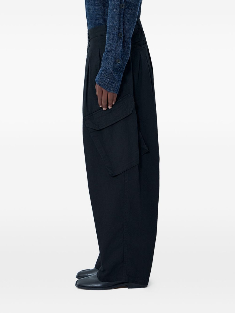 Yohji Yamamoto belt-loop pocket trousers outlook