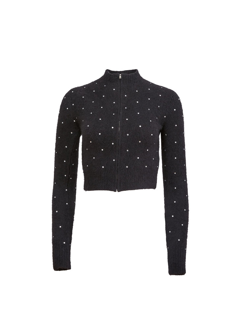 Cashmere Zip Cardigan 1