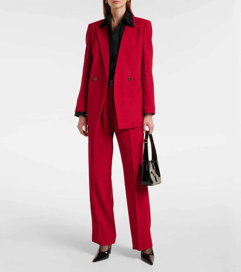 BLAZÉ MILANO Cool & Easy wool wide-leg pants outlook