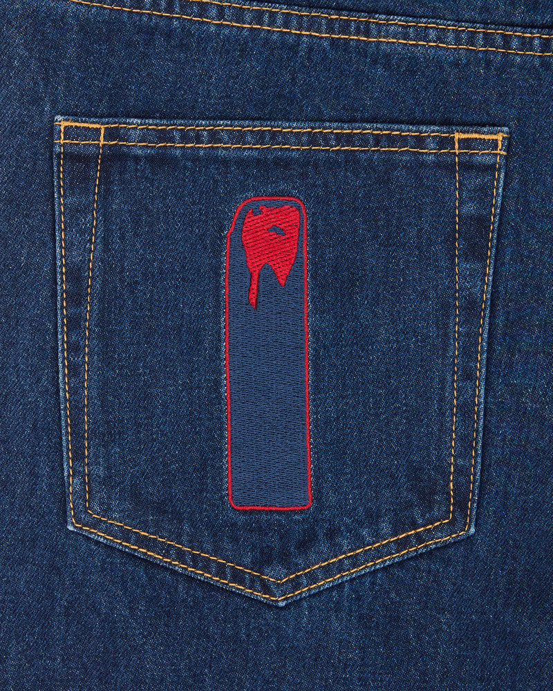 CRYSTAL RUNNING DOG DENIM PANT 5
