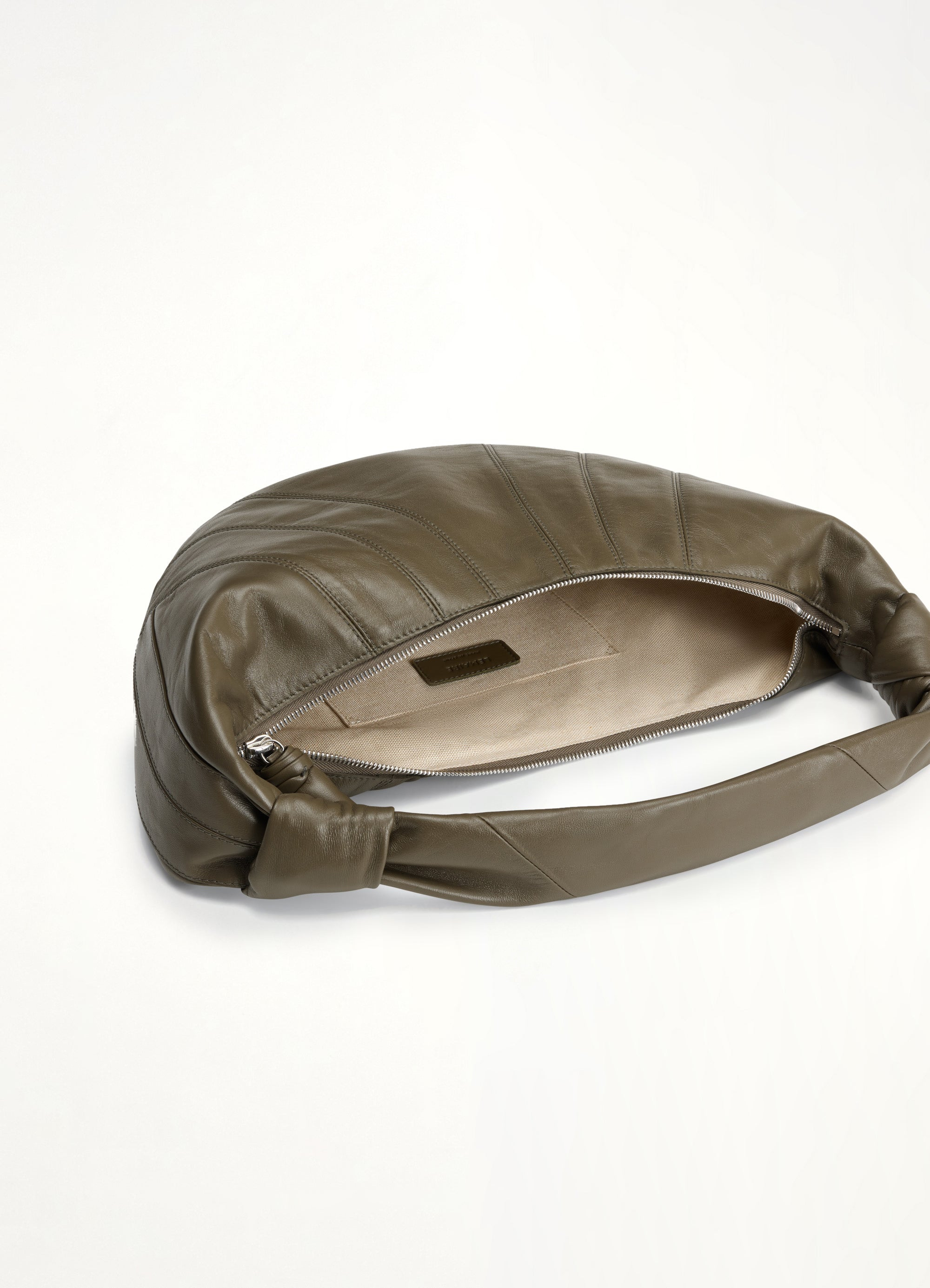Fortune Croissant Bag in Dark Khaki - 3