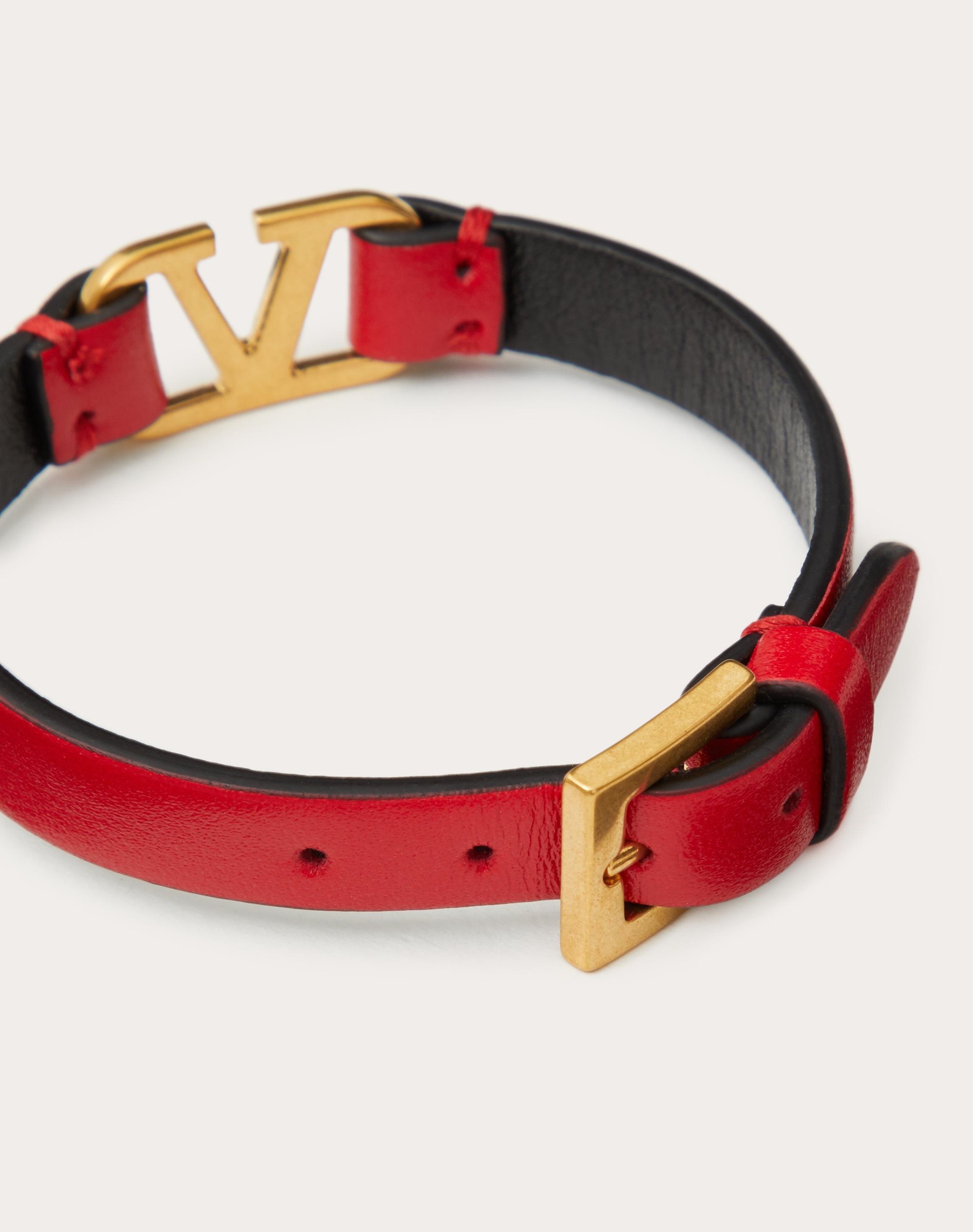 VLOGO SIGNATURE CALFSKIN BRACELET - 4