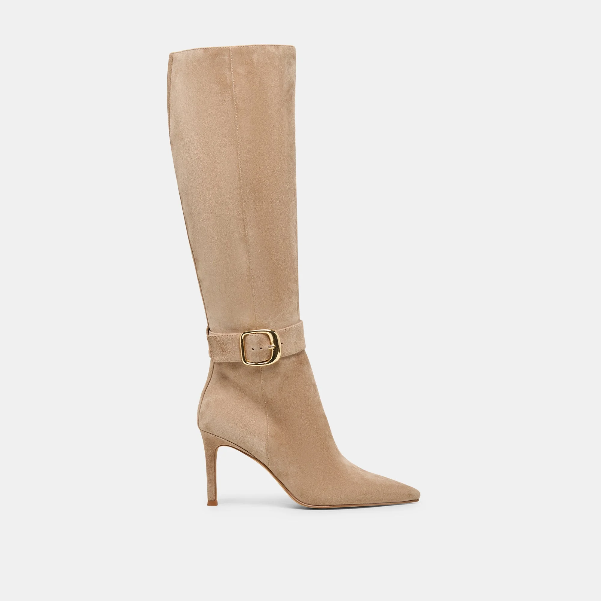 KINZY BOOTS CAMEL SUEDE - 1