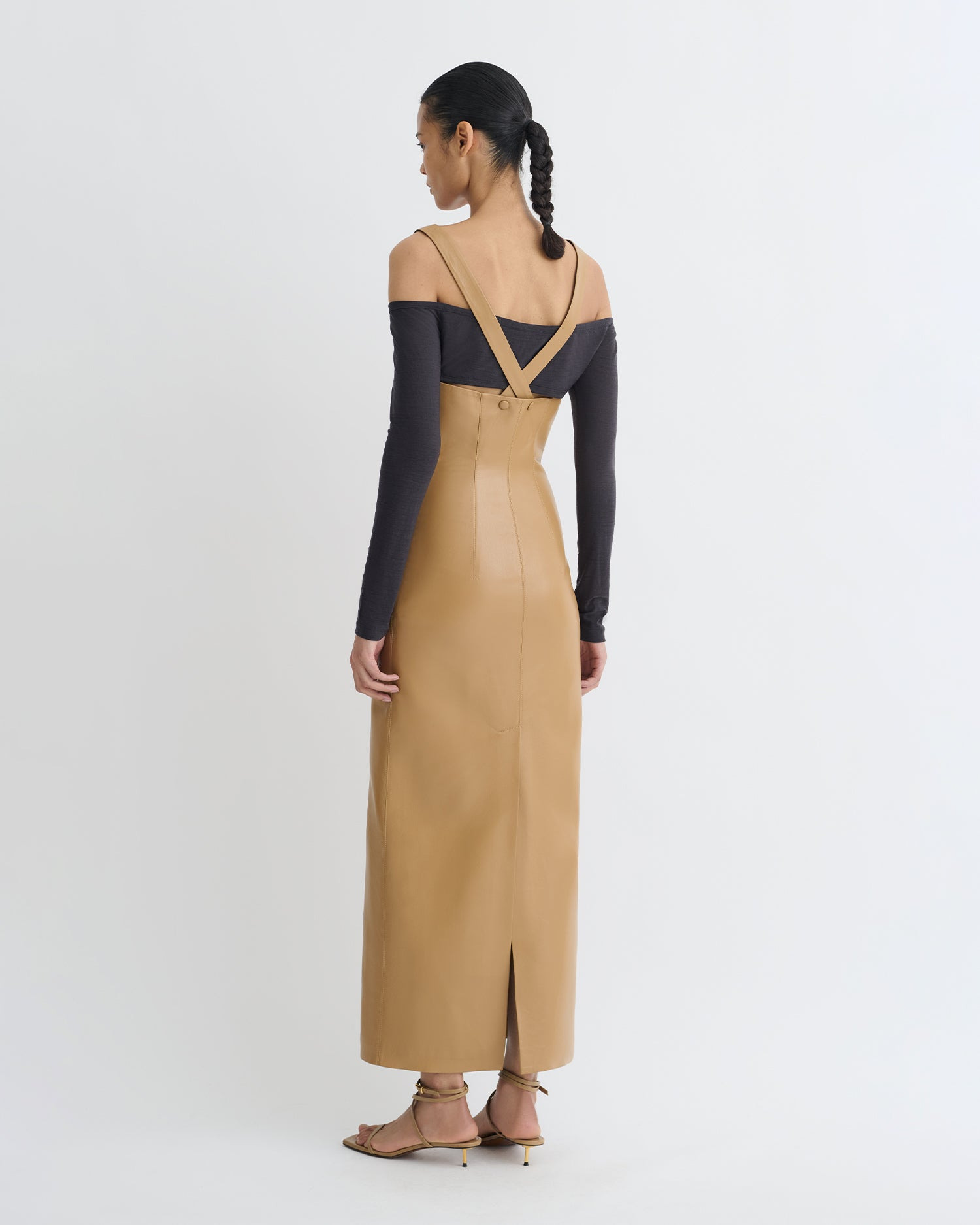 Okobor™ Alt-Leather Midi Dress - 3