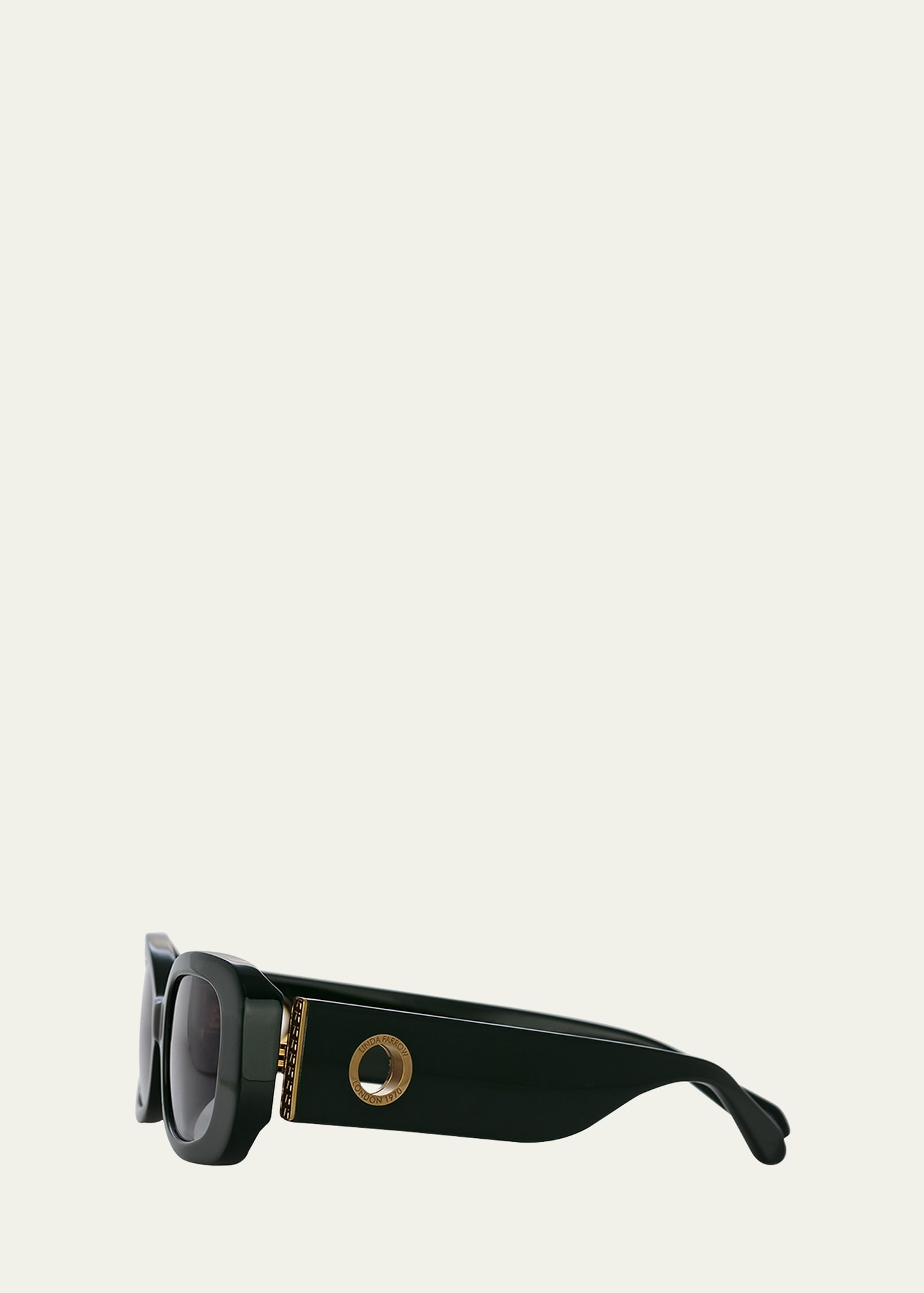 Lola Rectangle Acetate & Nylon Sunglasses - 3