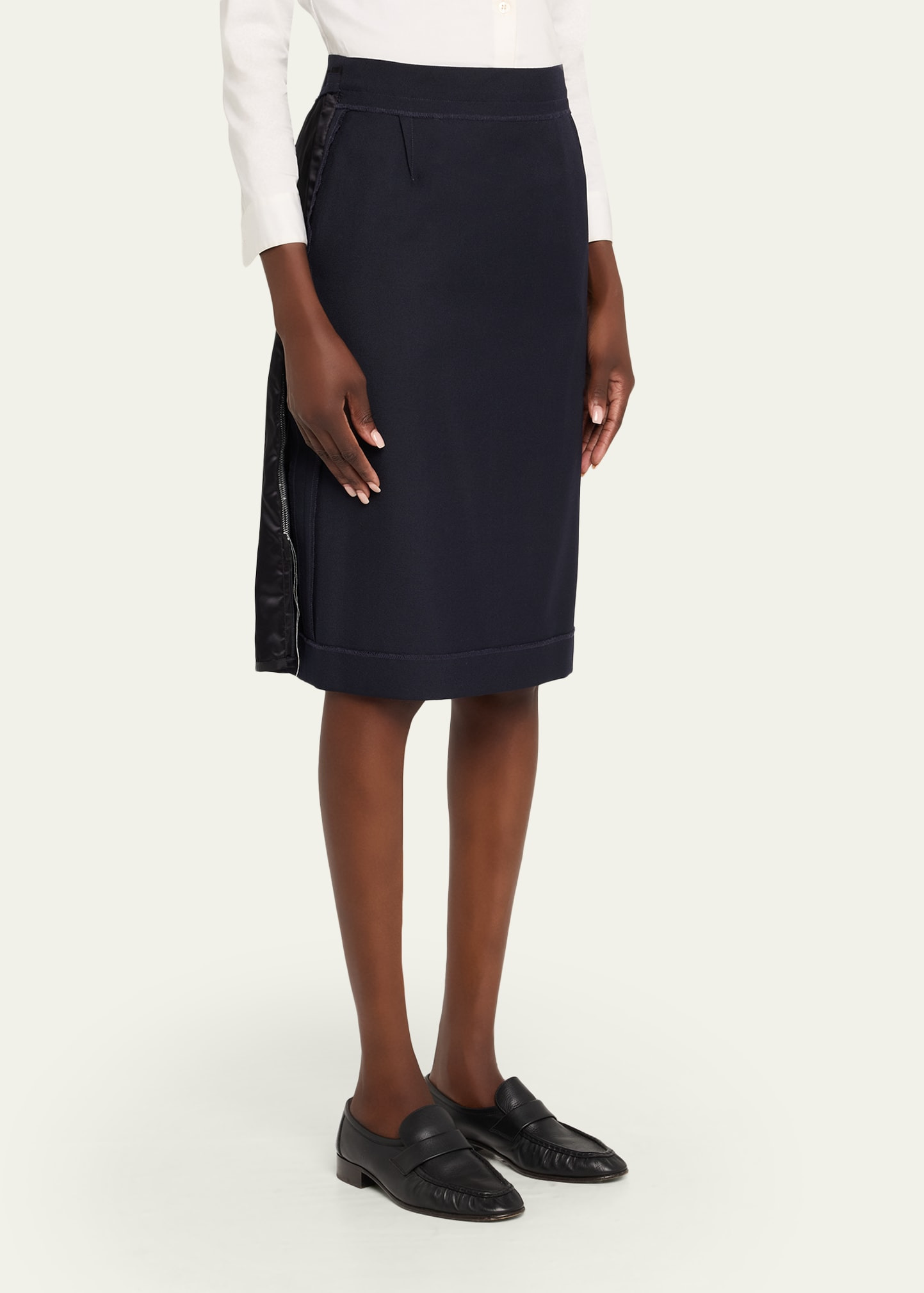 Inside-Out Midi Pencil Skirt - 4
