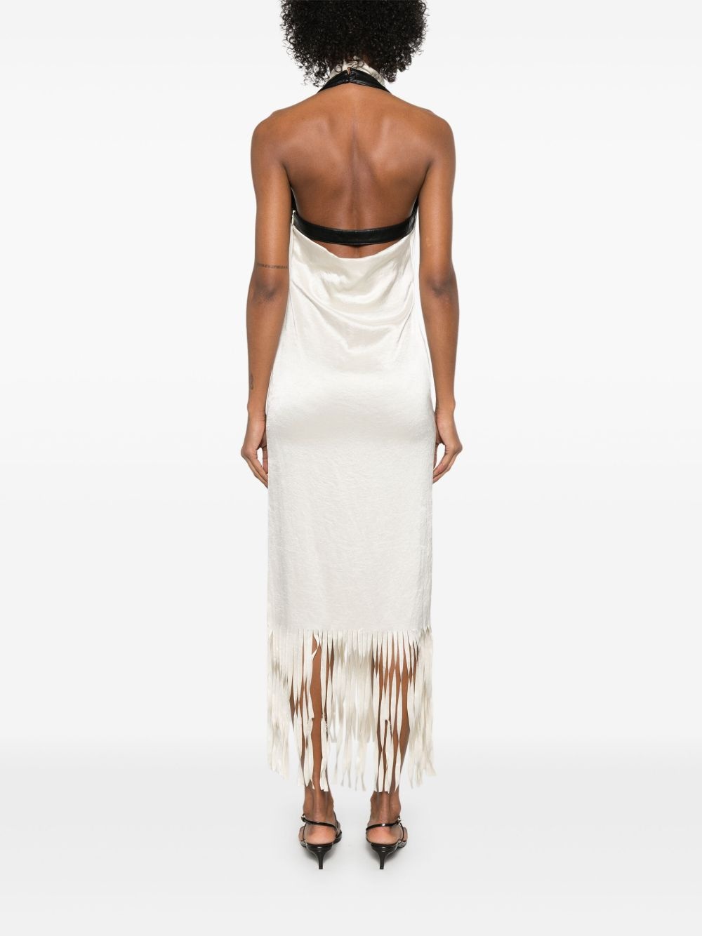 fringed midi dress - 4
