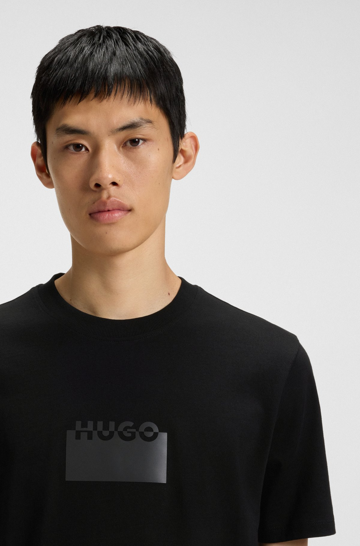 COTTON JERSEY T-SHIRT WITH MIXED-PRINT LOGO - 3