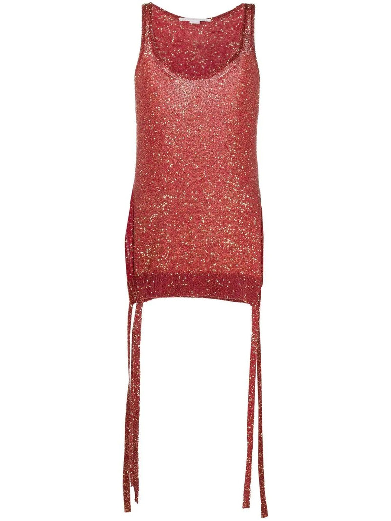 sequin-embellished knit tank top 1