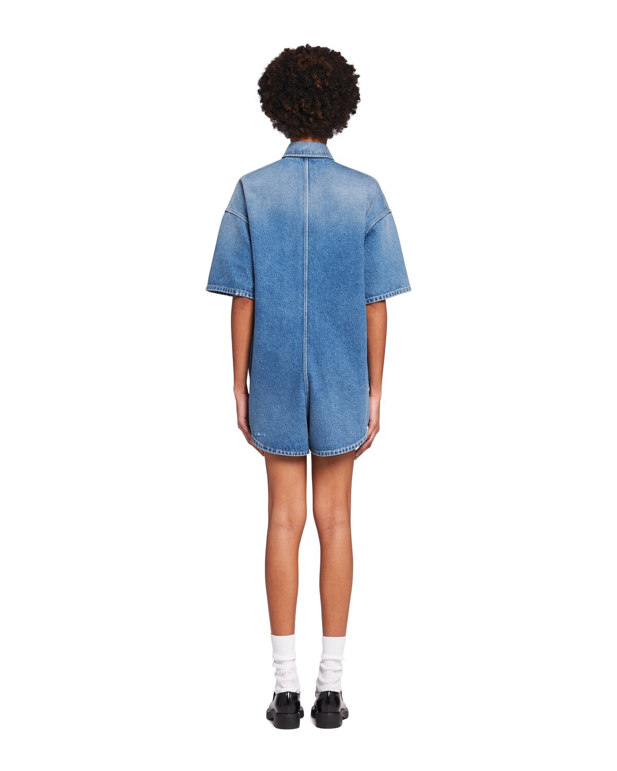 Organic denim playsuit - 4