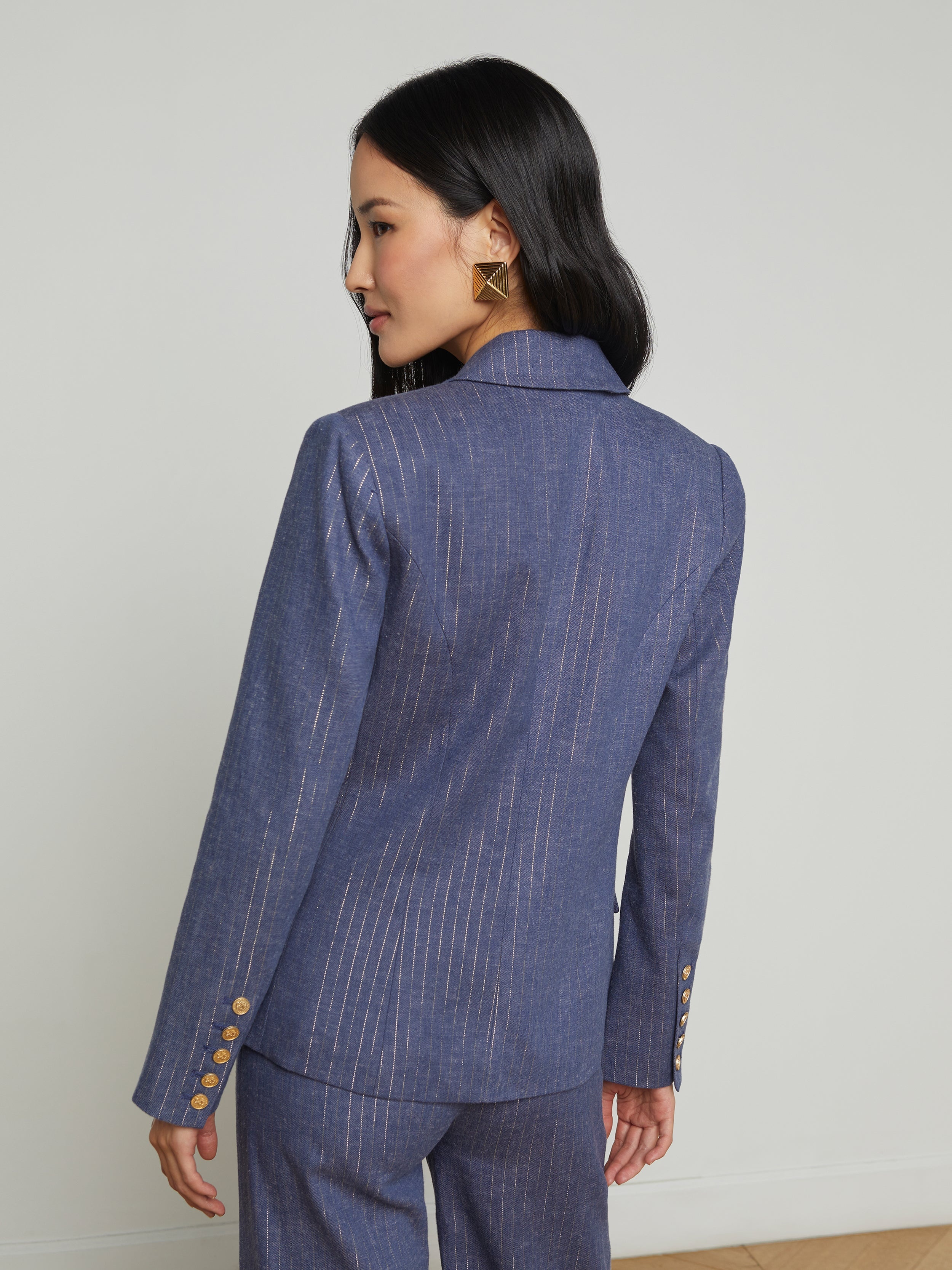 Kenzie Pinstriped Blazer - 6