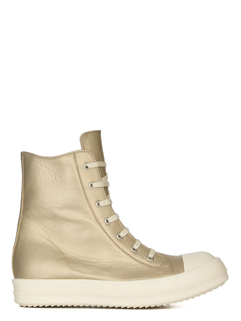 Hollywood High Top Sneakers Gold And Milk - 1