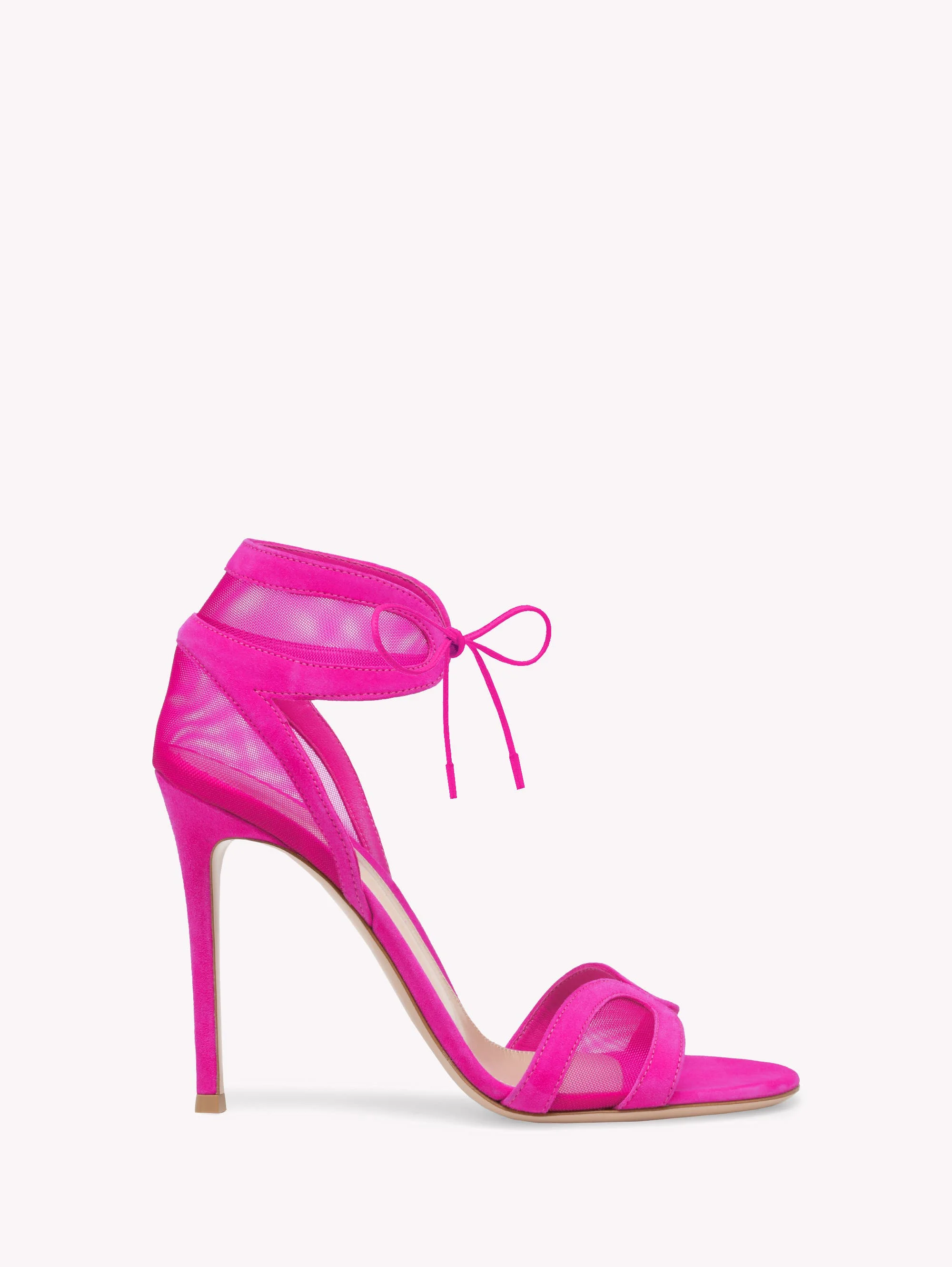 Gianvito Rossi Falene Sandals in Pink Fabric And Suede at Nordstrom - 1