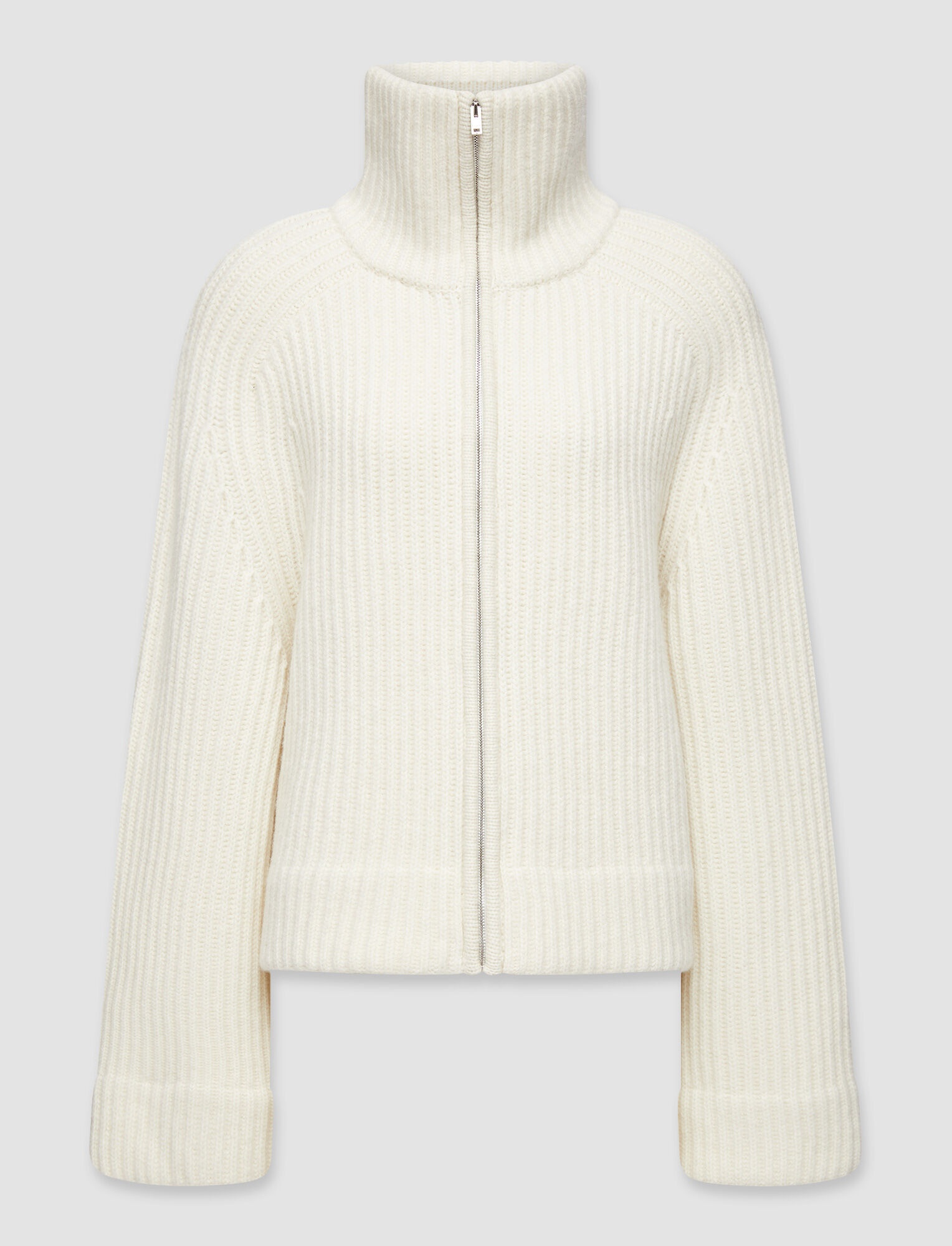 Cardigan Stitch Zip Through Jumper - 1