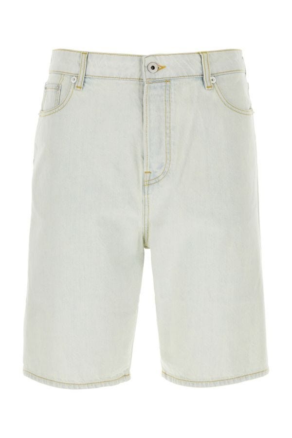 Light-blue denim Himawari bermuda shorts - 1