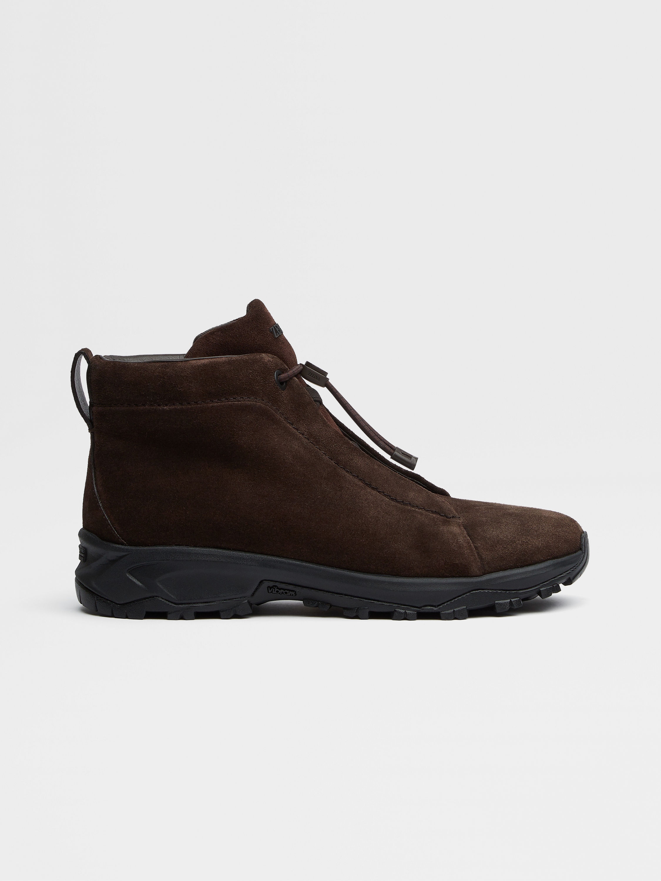 DARK BROWN SUEDE TRIPLE STITCH™ VETTA SNEAKERS - 4