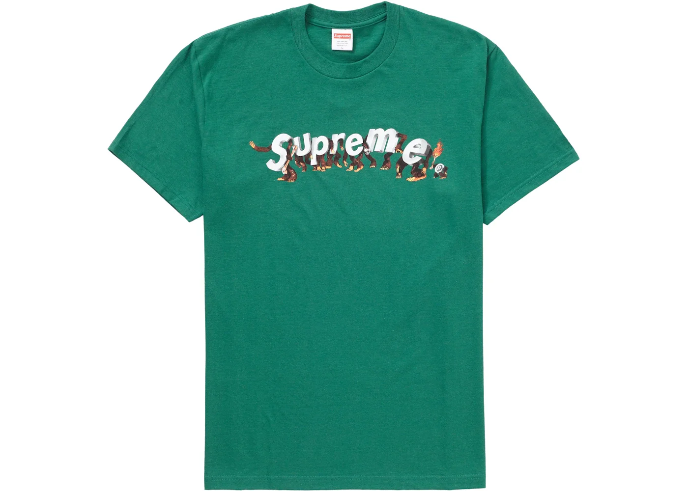Supreme Apes Tee Light Pine - 1