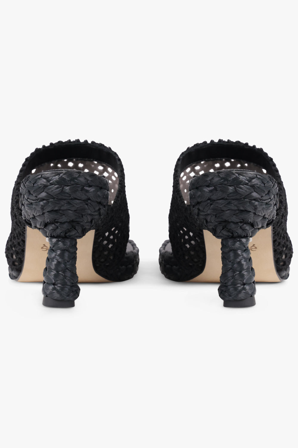 ISLA THONG 75MM CROCHET SANDAL | BLACK - 4