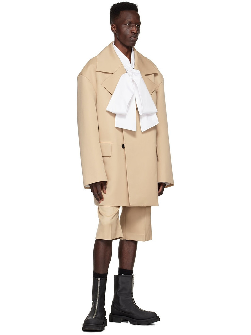 We11done Beige Polyester Shorts outlook