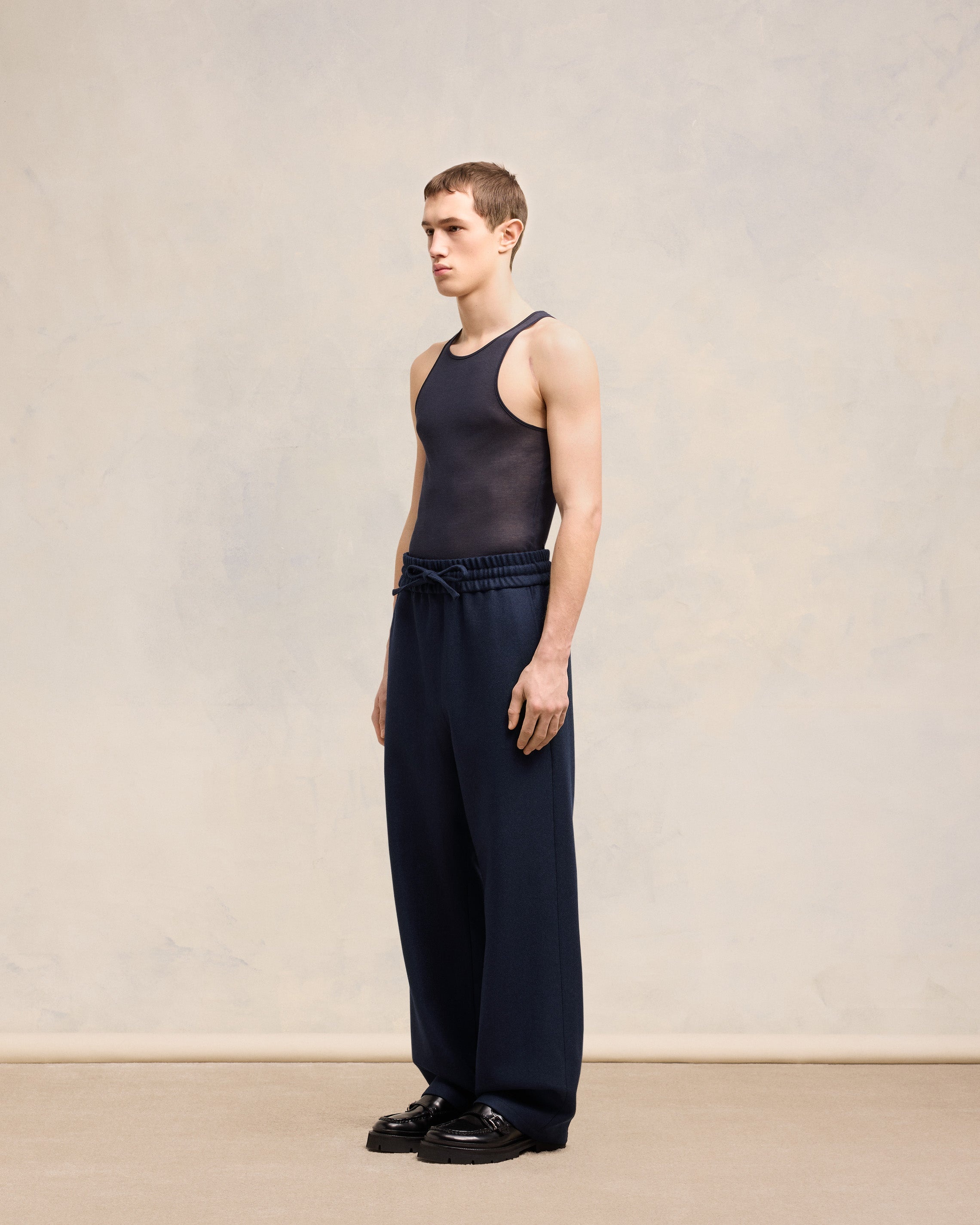 WIDE ELASTICATED WAIST TROUSERS - 6