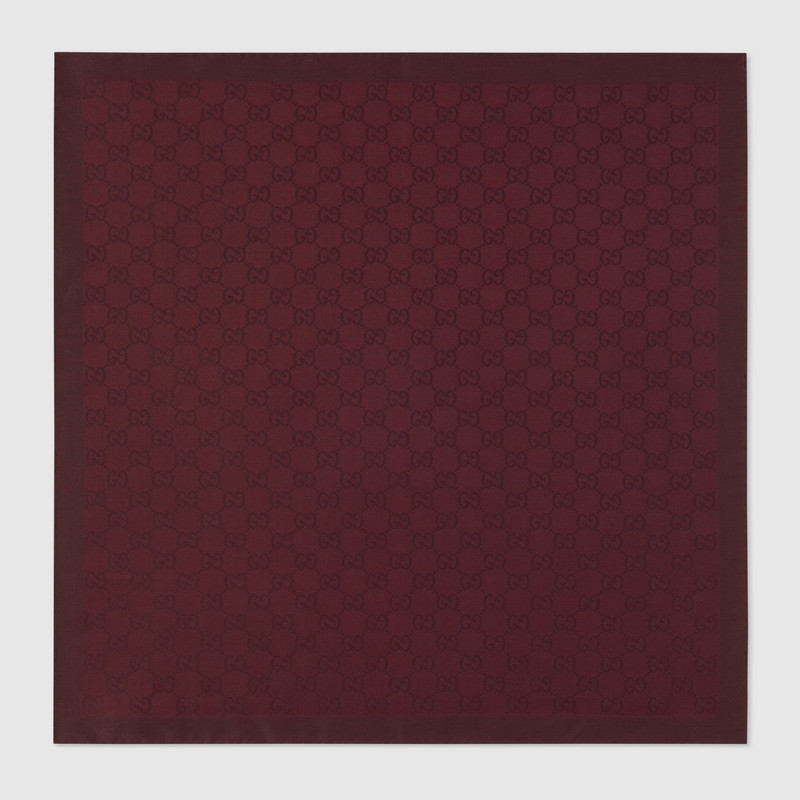 GG silk cotton pocket square 1