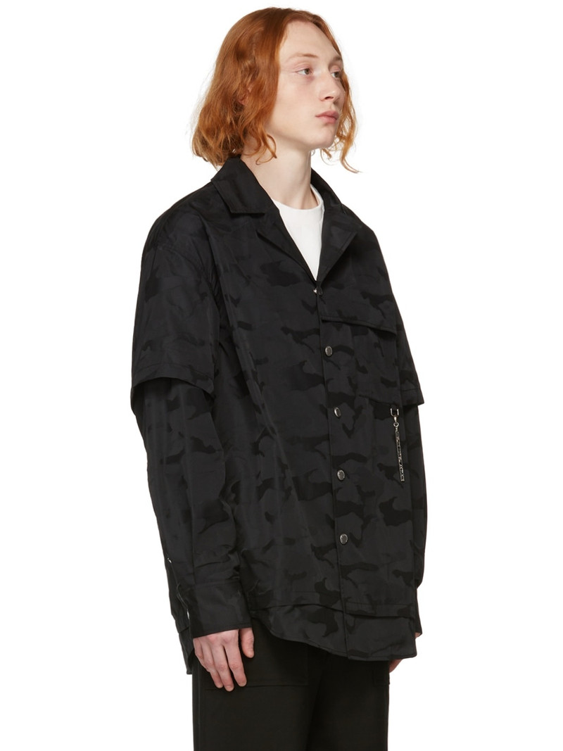 Black Camouflage Imprint Shirt 2