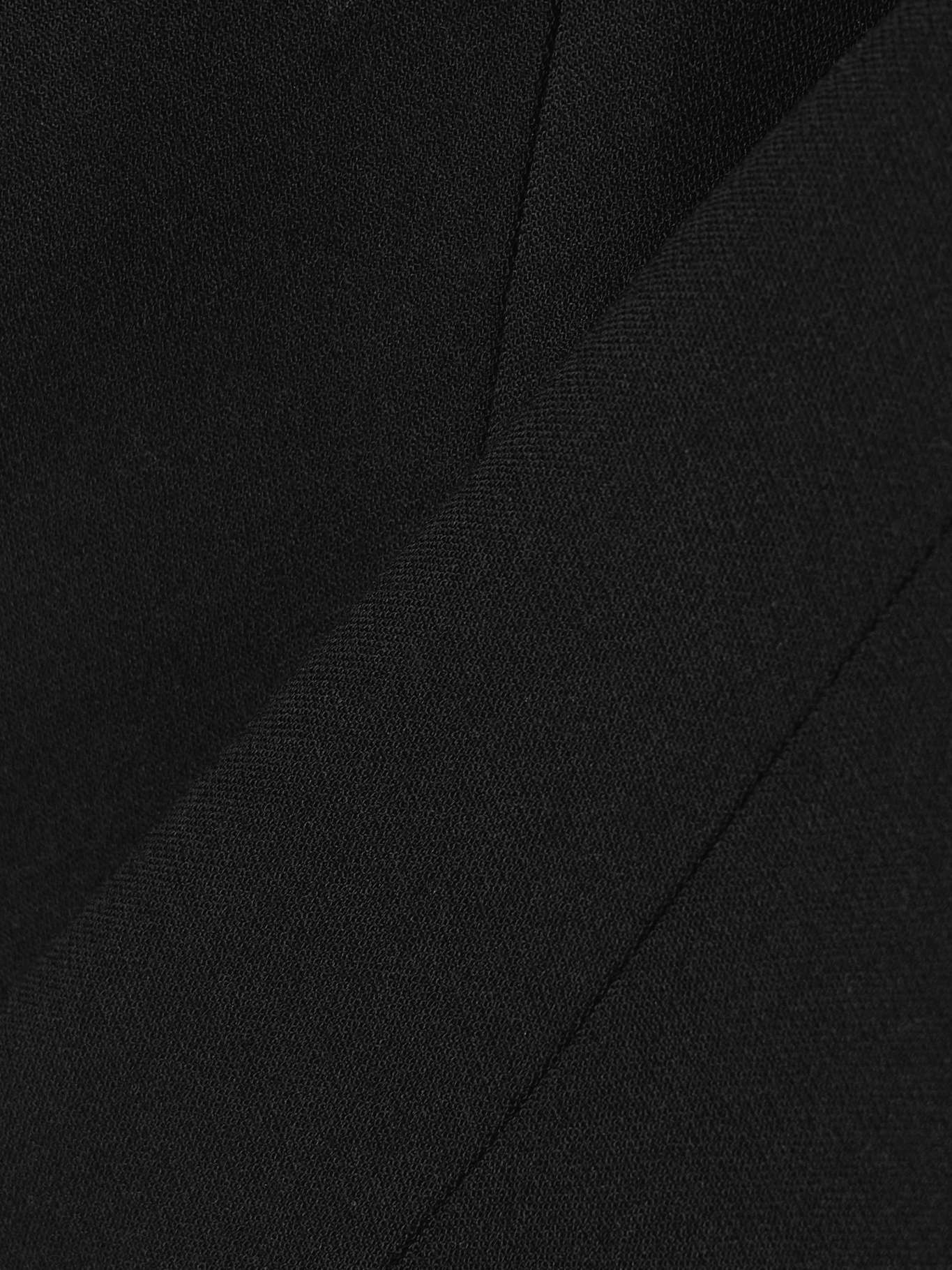 Capote cutout wool-blend and satin halterneck top Black - 4