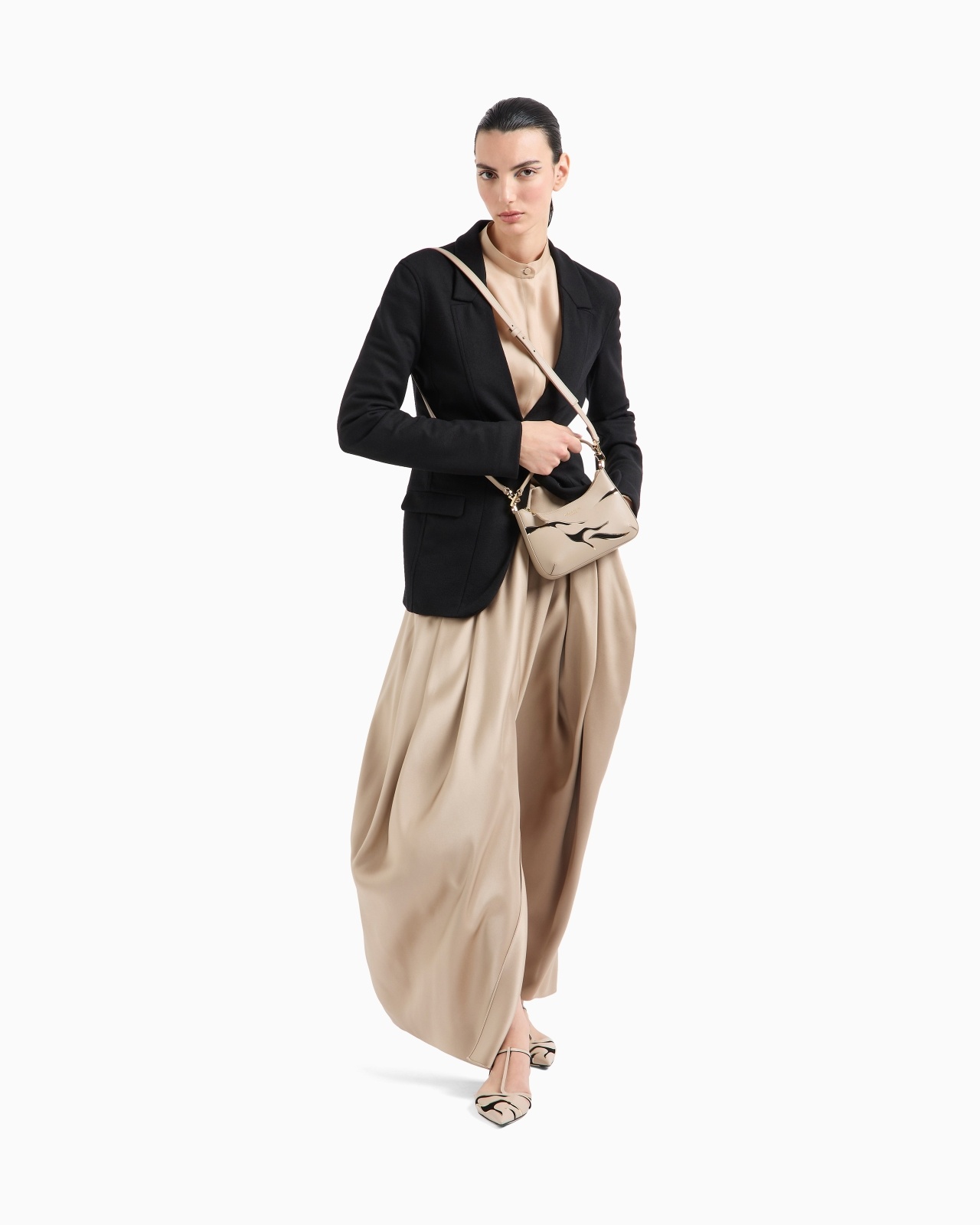 MIDI SKIRT IN DOUBLE-SIDED SILK SATIN - 2