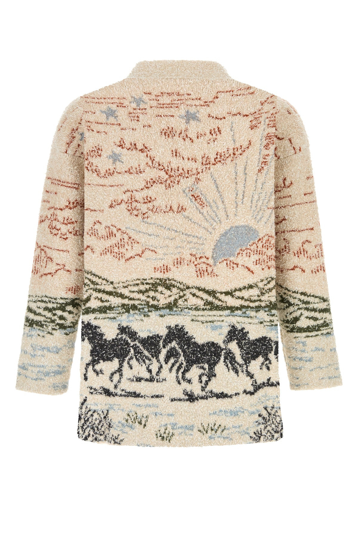 Embroidered wool blend cardigan - 2