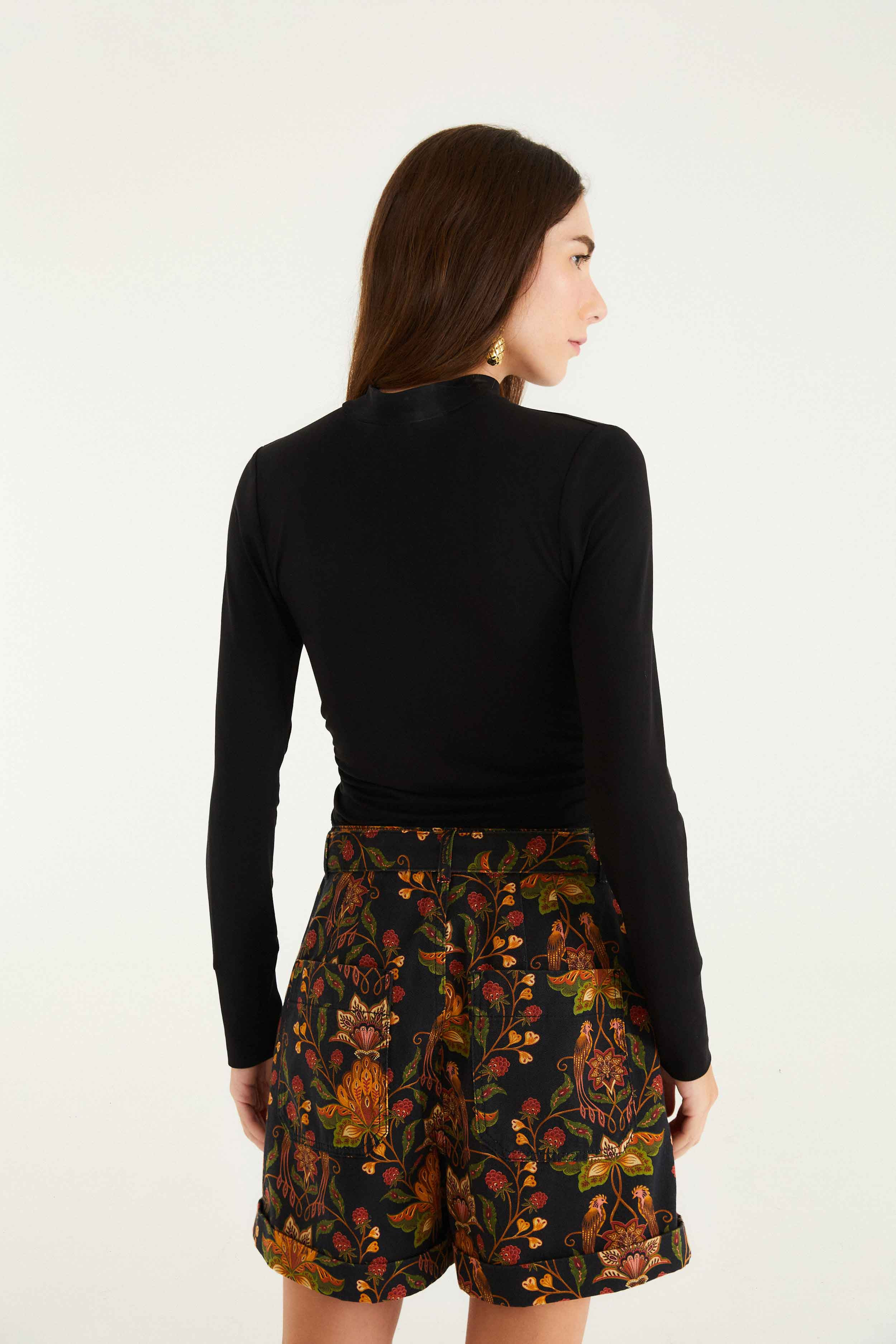 Black Berry Garden Shorts - 3