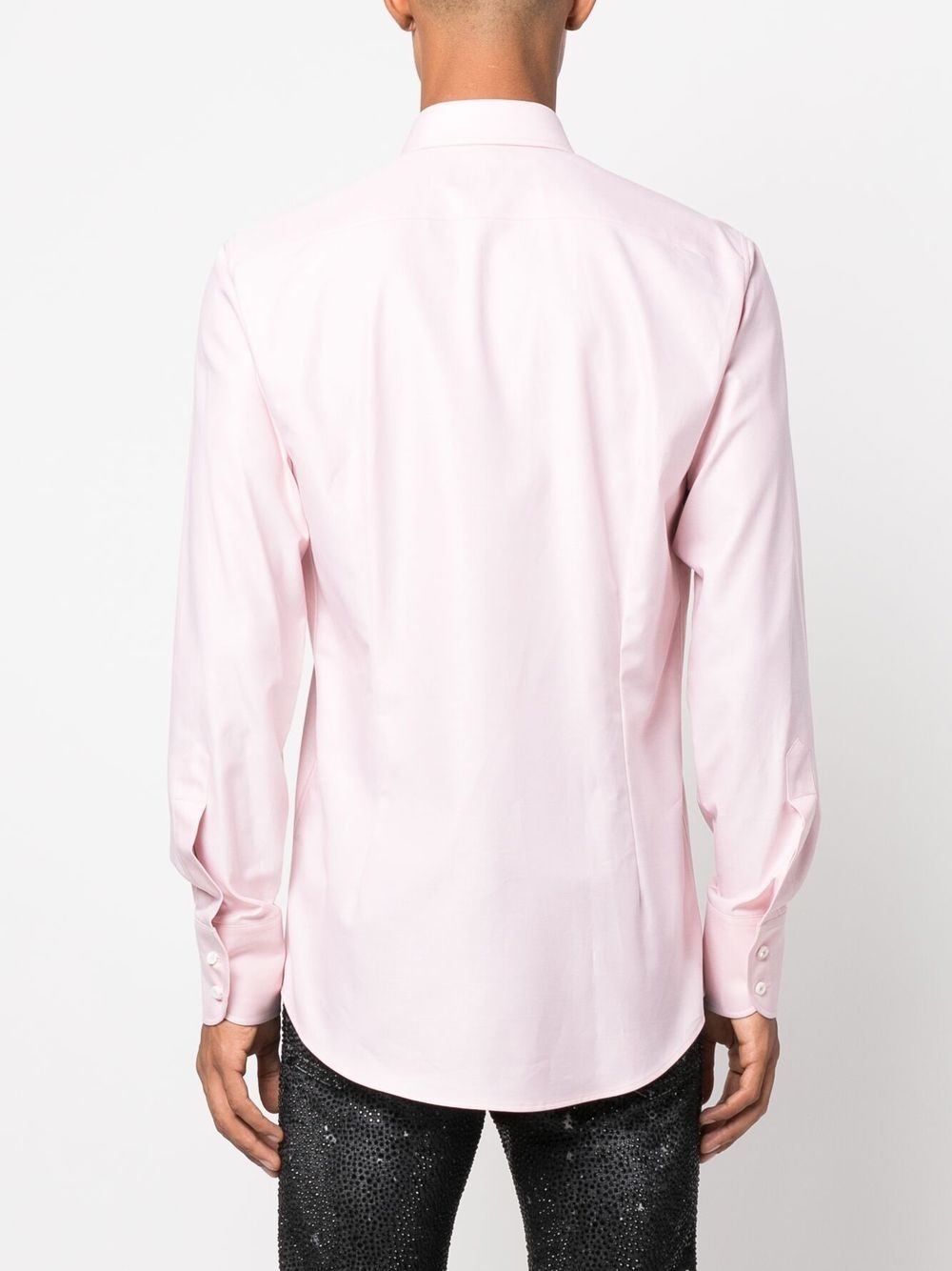 logo-print button-up shirt - 4