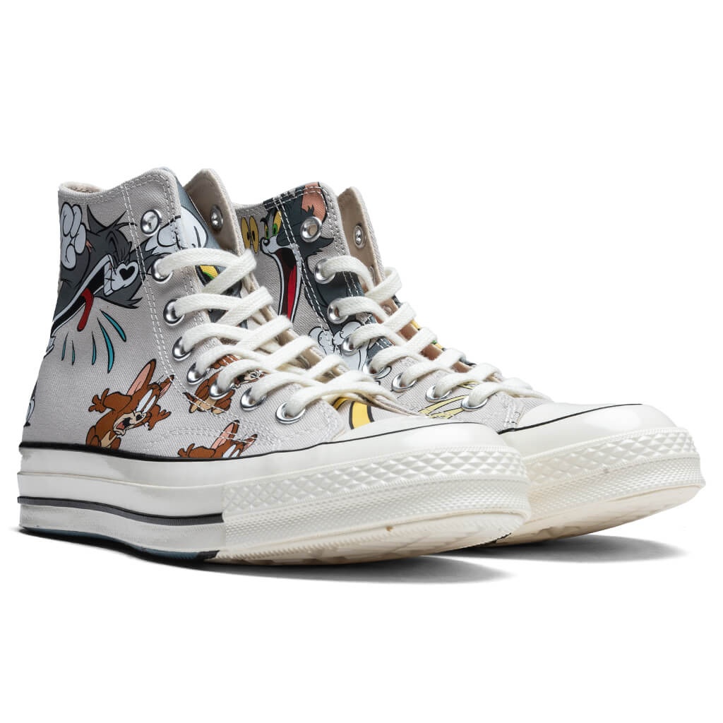 CONVERSE X TOM AND JERRY CHUCK 70 HI - GREY/EGRET - 2