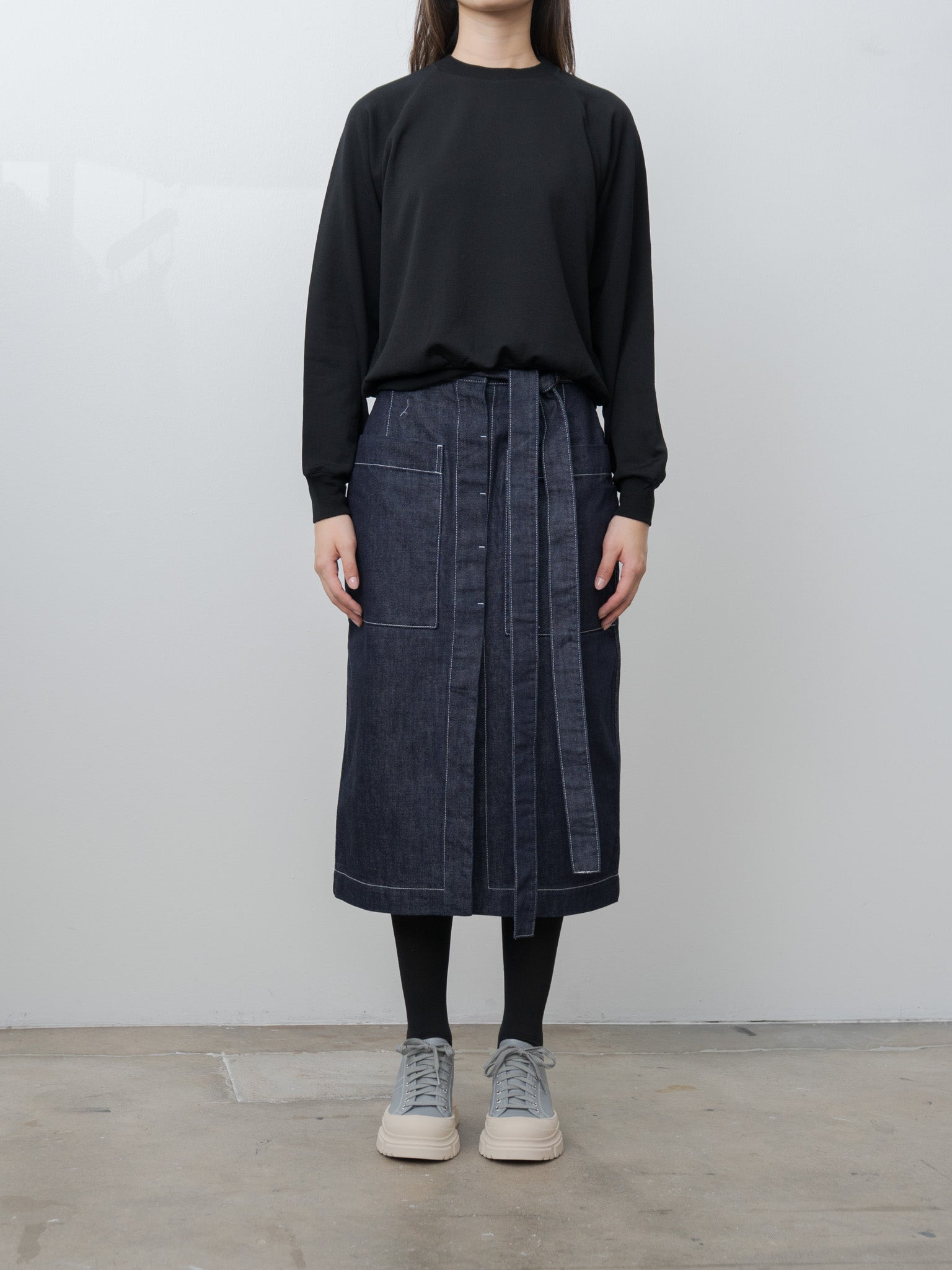 Light Wool Sweat P/O - Black - 2