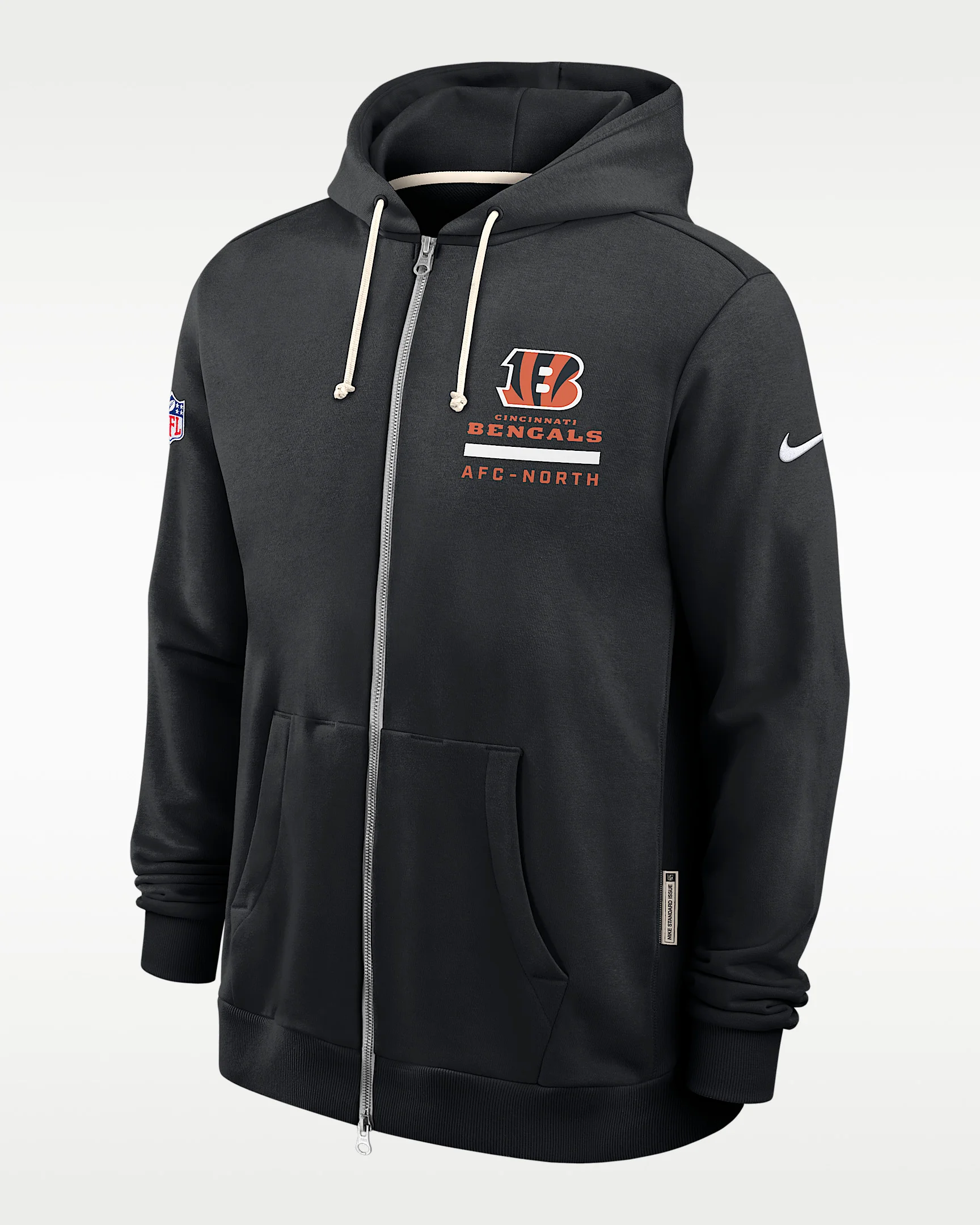 Cincinnati Bengals Utility Player Sideline Men's Nike Dri-FIT NFL Full-Zip Hoodie - 1