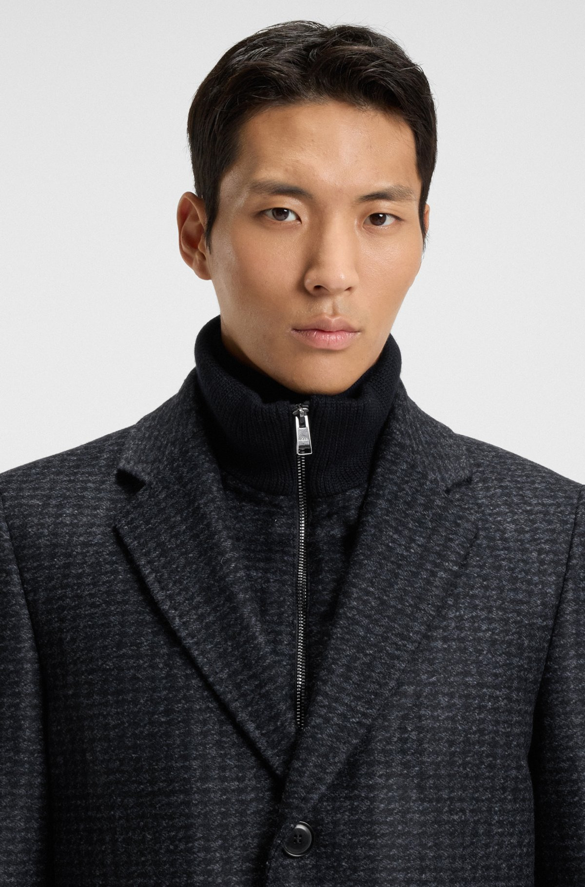 SLIM-FIT COAT WITH DETACHABLE INNER - 3