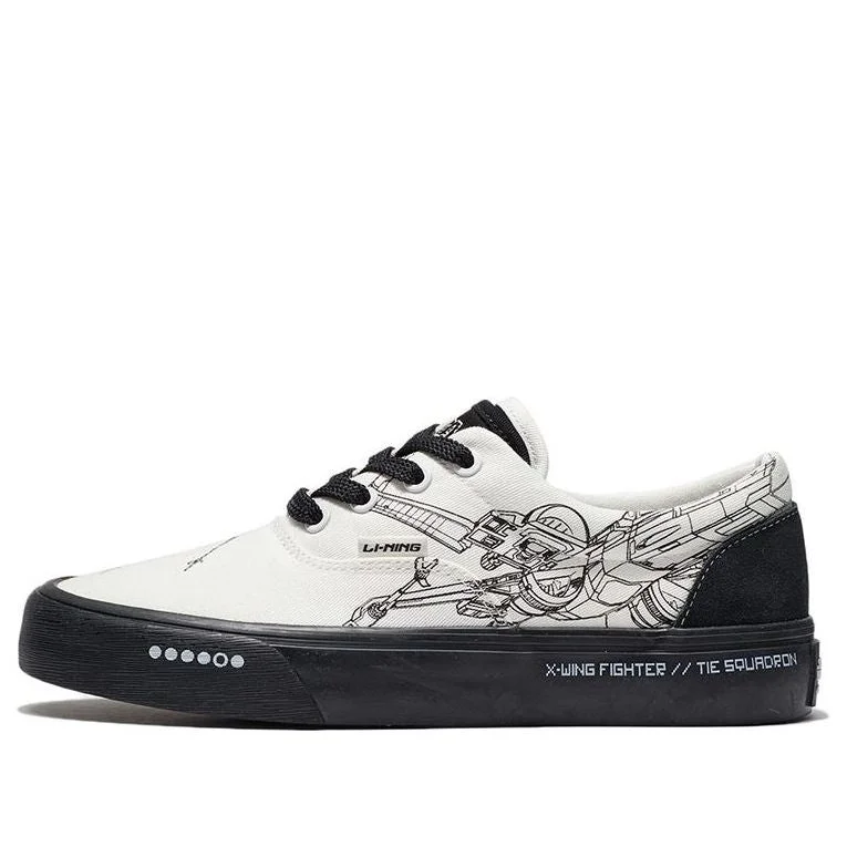 (WMNS) Li-Ning x Star Wars Skateboarding Low 'Creamwhite Black' AGCS202-2 - 1