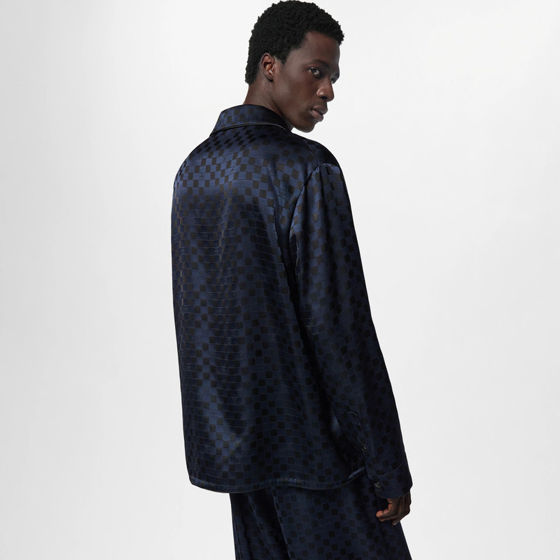 Long-Sleeved Silk Blend Evening Overshirt 7