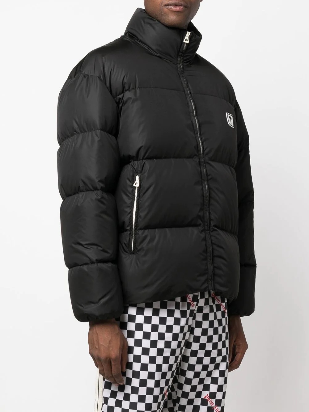 logo-print puffer jacket - 4