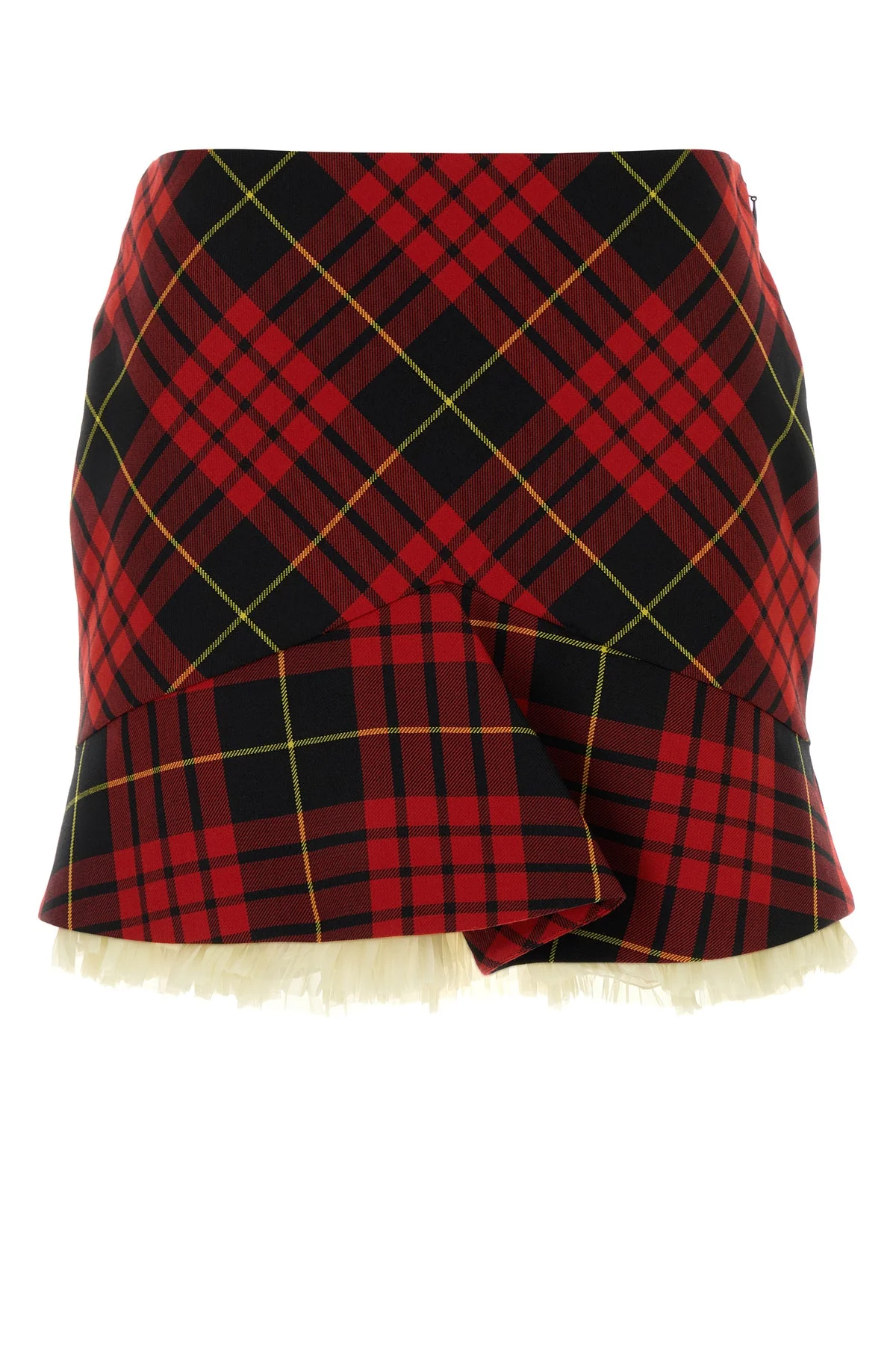 Embroidered polyester blend mini skirt - 1