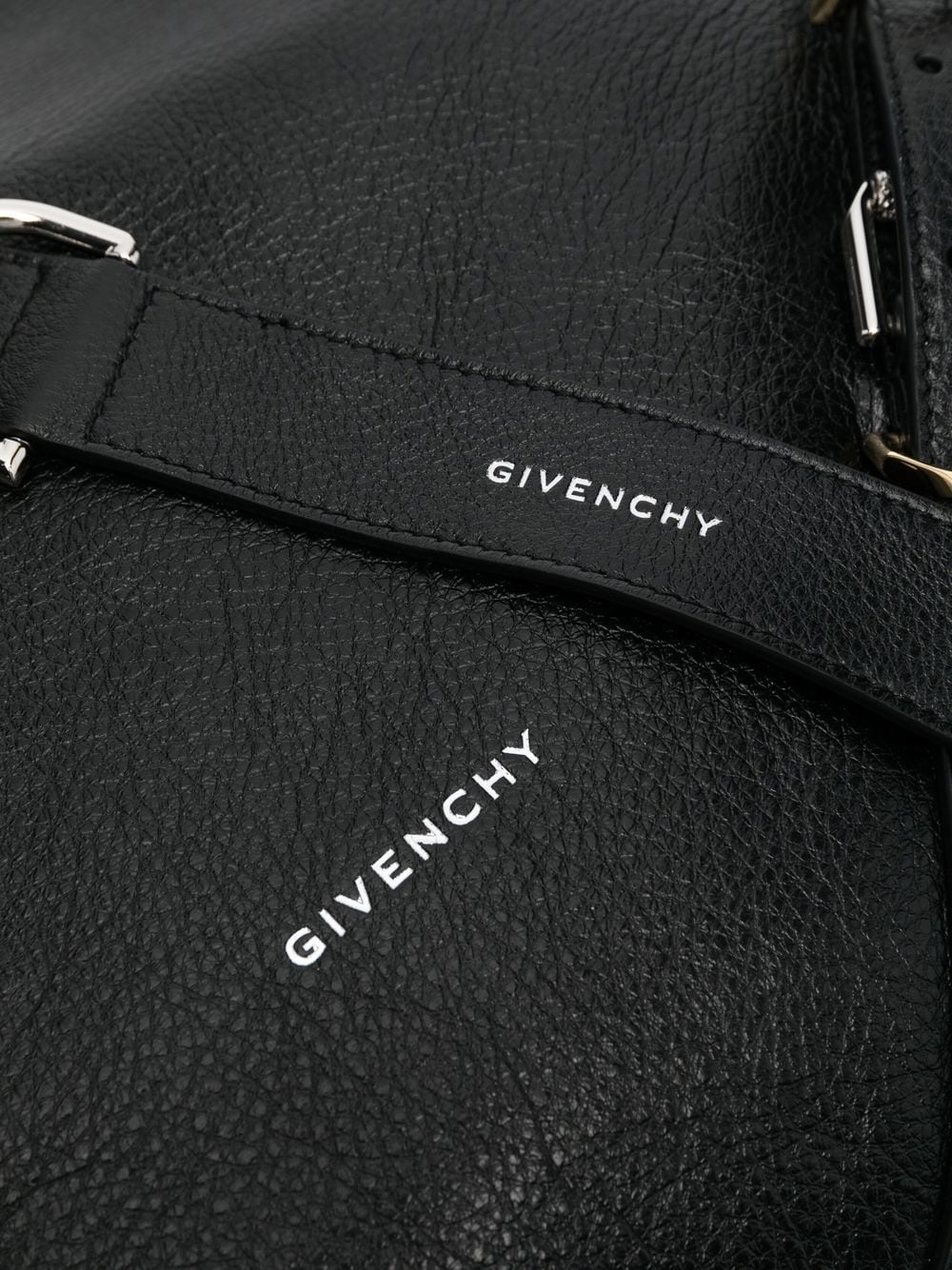 grained-leather shoulder bag - 4