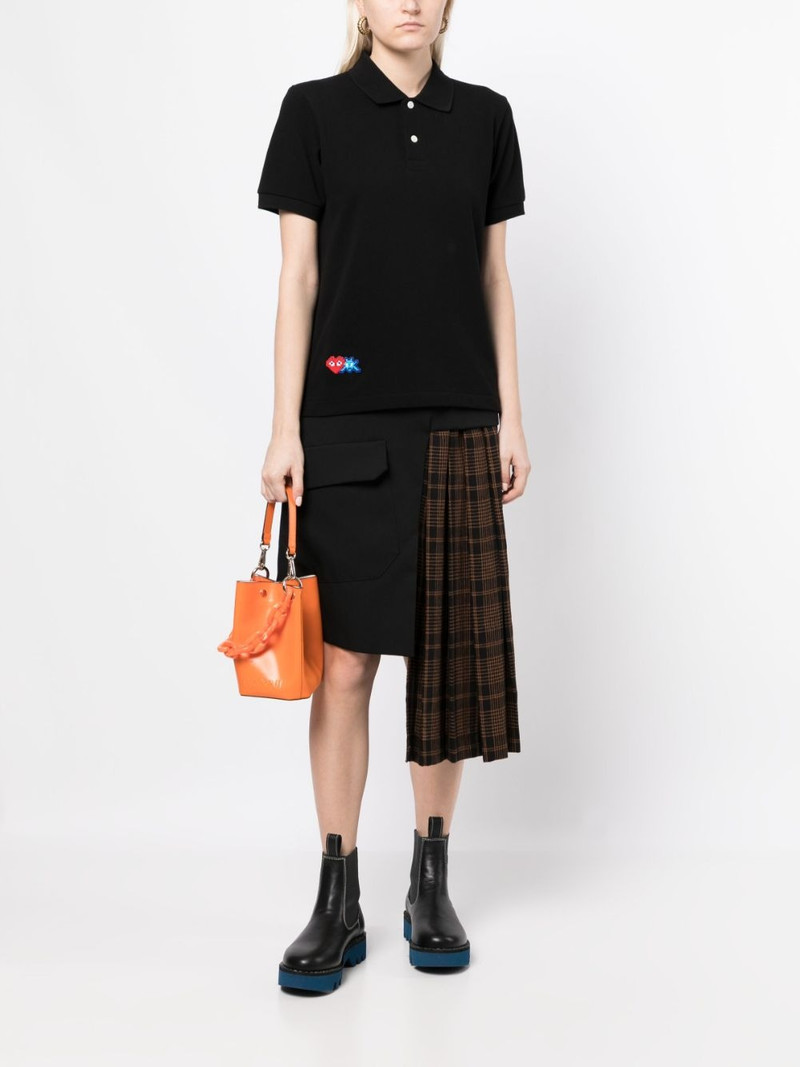 Comme des Garçons PLAY x Invader pixelated-heart polo shirt outlook