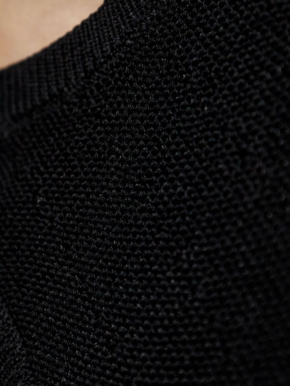 punched-detail crop top - 5