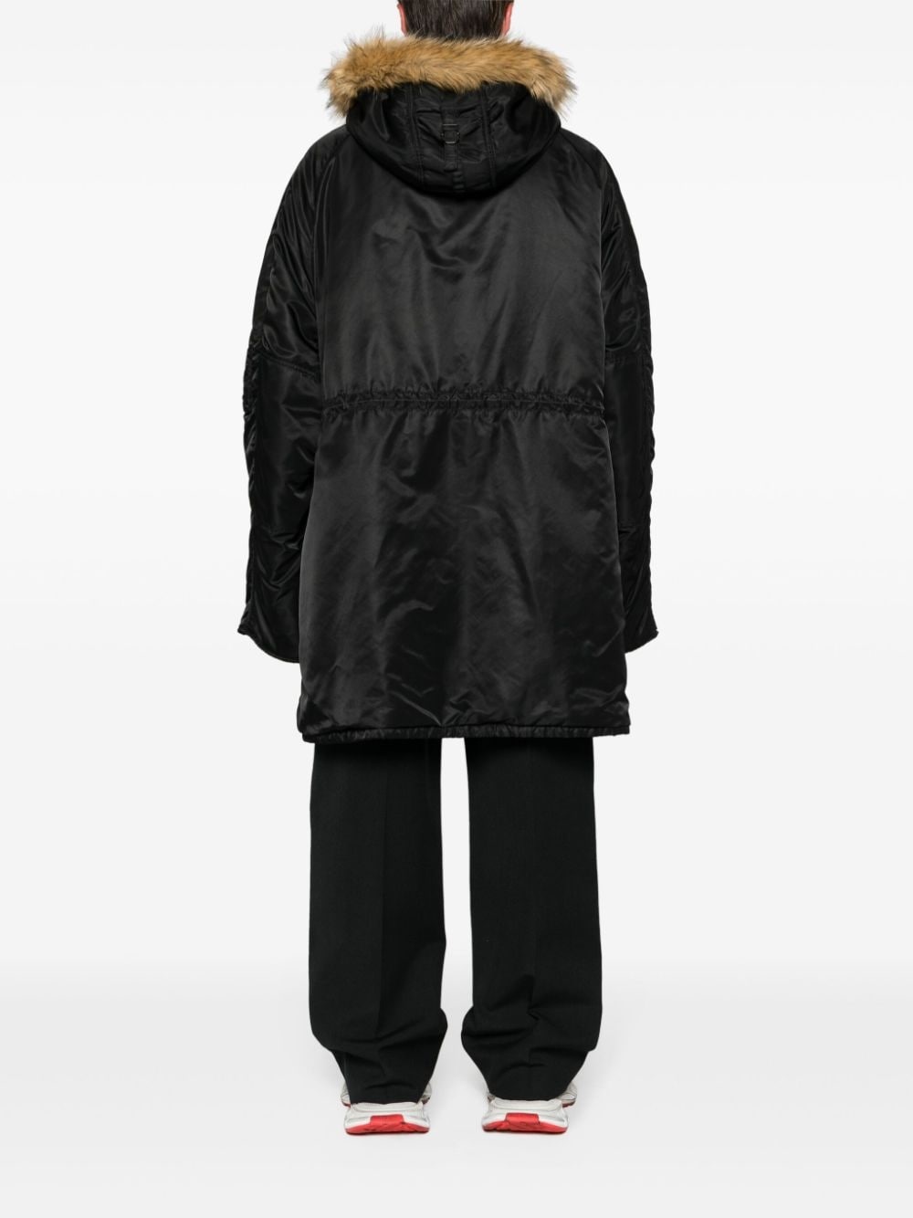 hooded padded parka coat - 4