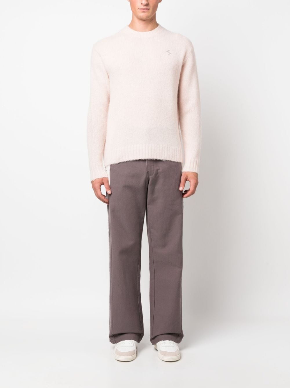 crew-neck wool jumper - 2