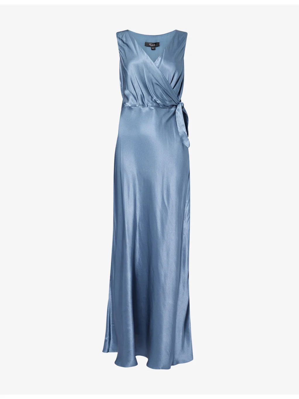 Eva V-Neck Satin Maxi Dress - 1