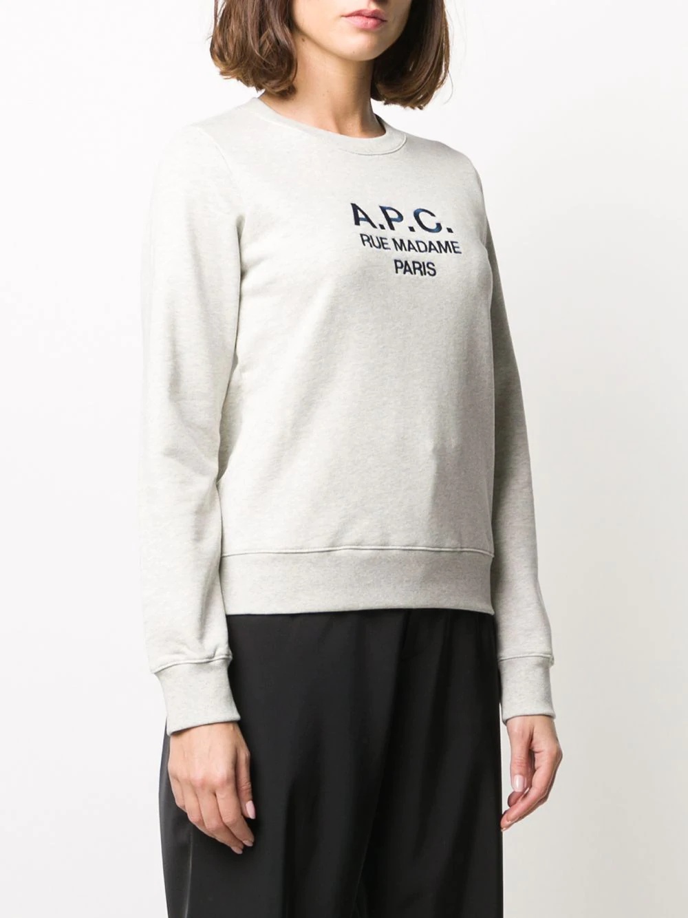 long sleeve logo sweater - 3