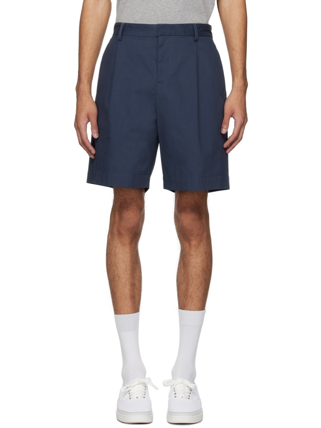 Navy Crew Shorts - 1