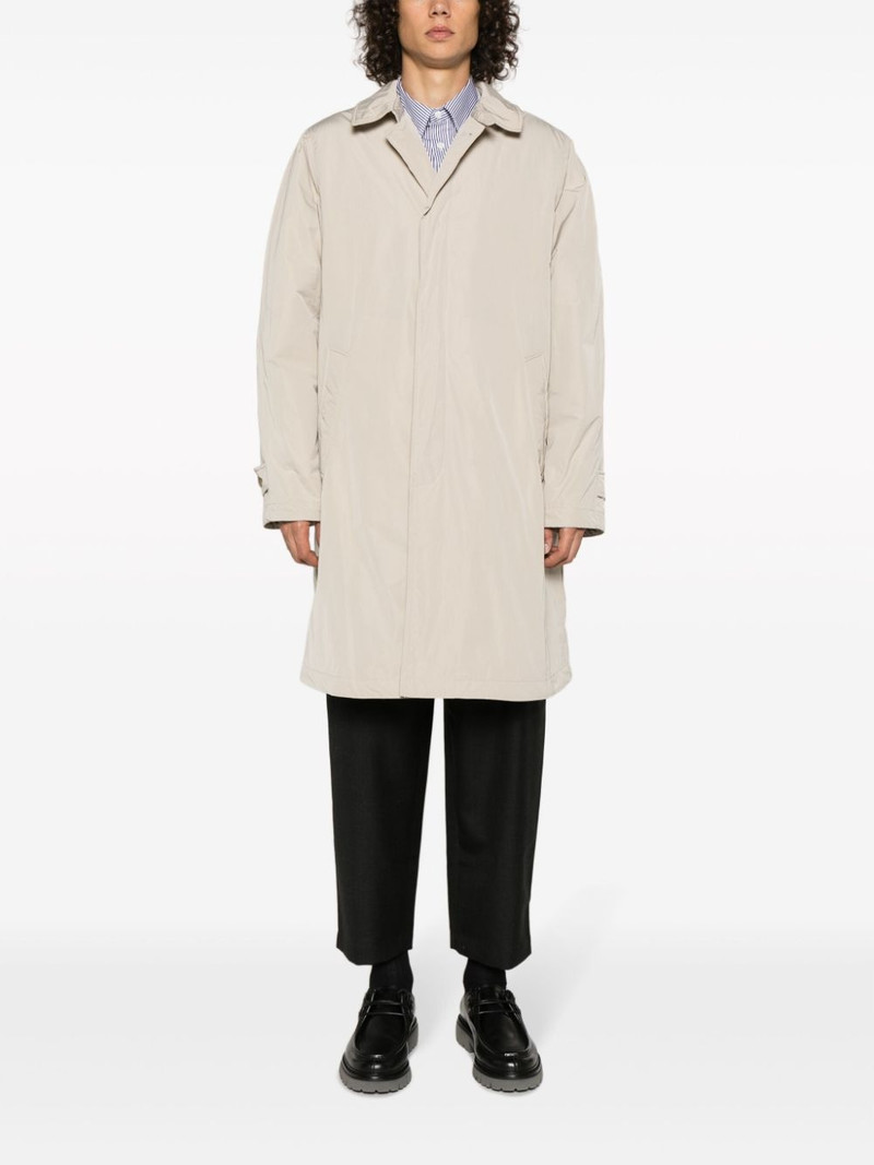 Aspesi classic-collar concealed-fastening coat outlook